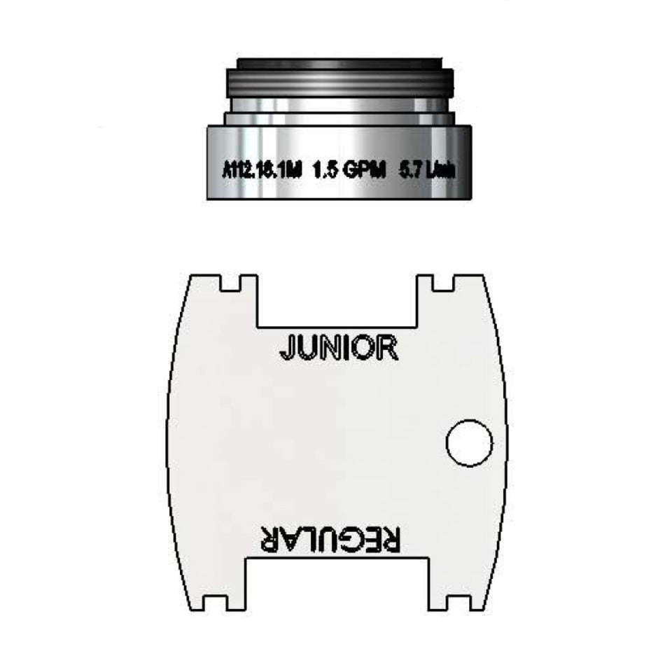 1.5 gpm VR Aerator, 15/16-27UN Male Threads (WaterSense)