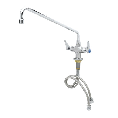 T&S Brass B-0200-CR Double Pantry Faucet - 4" Centers & Ceramas
