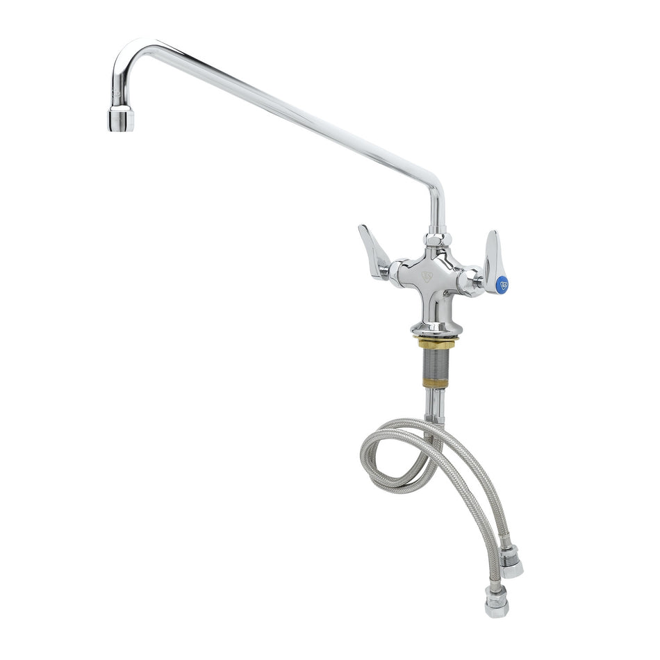 T&S B-0200-CR Deck Mount Pantry Faucet w/ 18" Swing Nozzle