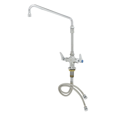 T&S Brass B-0201-02 Deck Mount Mixing Faucet - 12" Swivel Nozzle