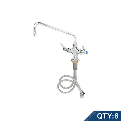 T&S Brass B-0201-M Double Pantry Master Pack (6) - 12" Nozzle