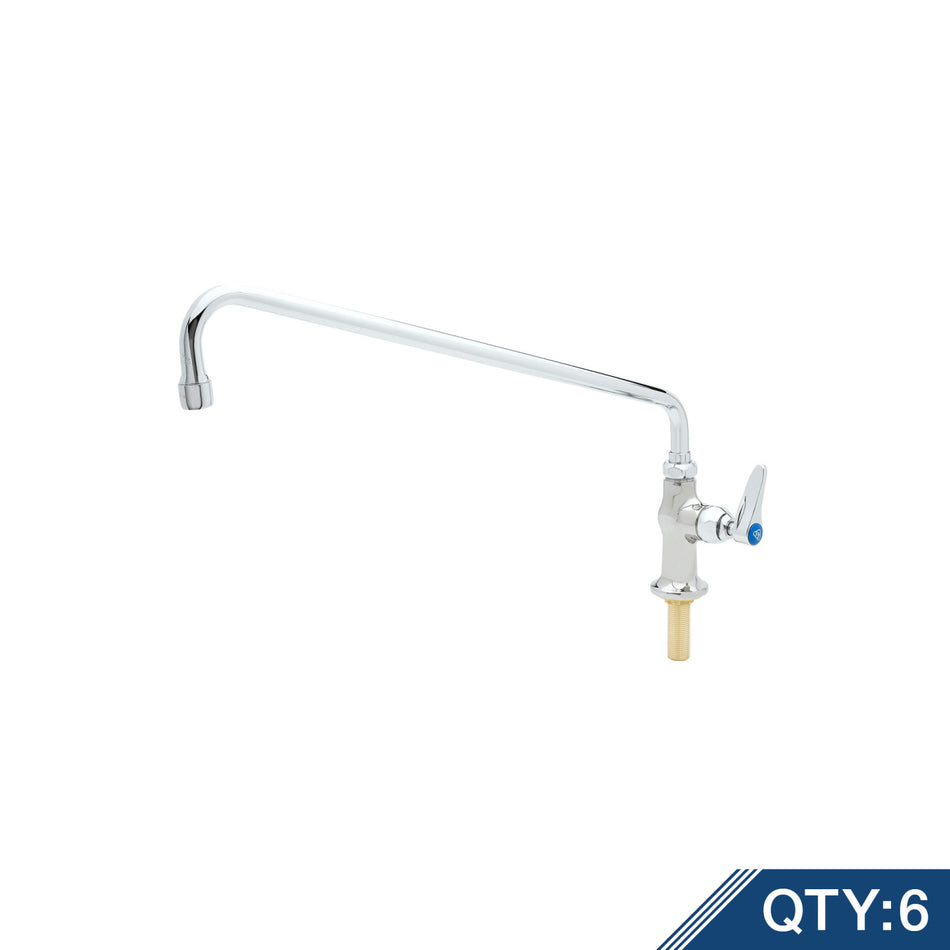 Single Pantry Faucet, Single Hole Base, Deck Mount, 18" Swing Nozzle (065X) (Qty. 6)