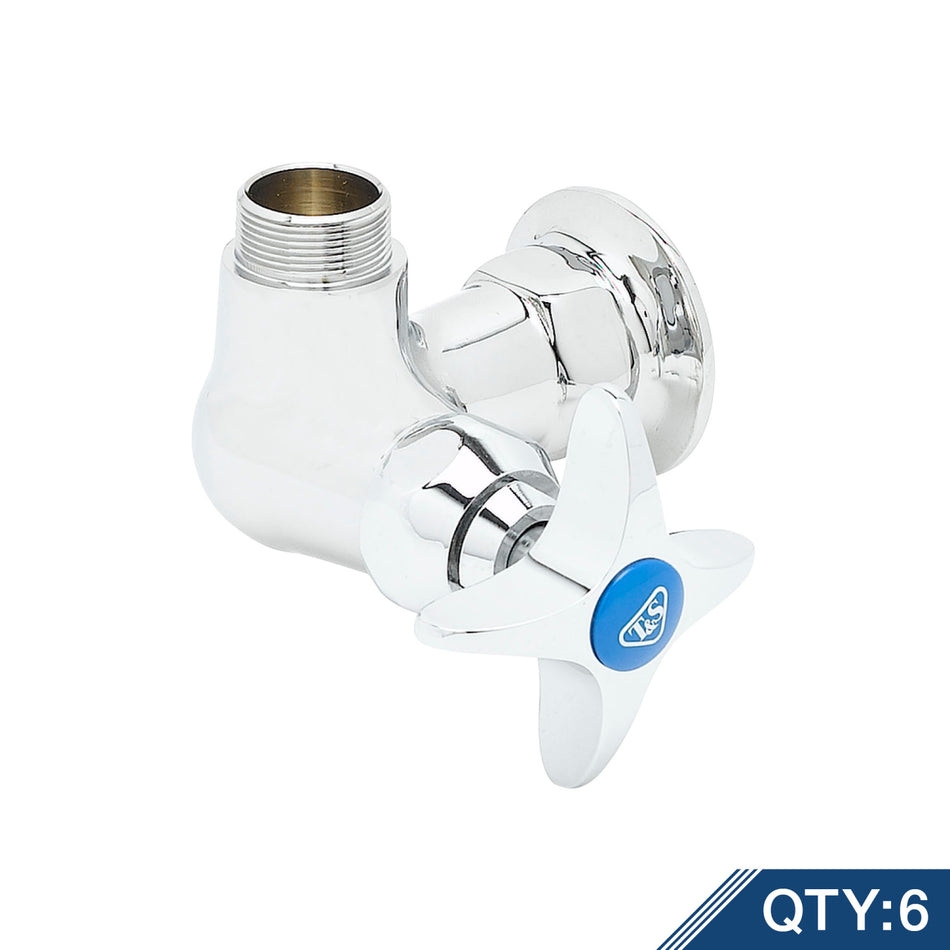 Single Pantry Swivel Base Faucet, Single Hole Base, Wall Mount, Less Nozzle (Qty. 6)