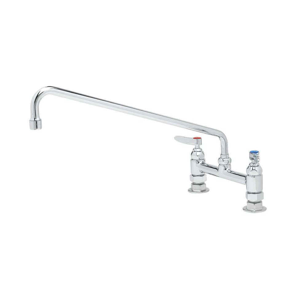 T&S B-0220 Deck Mount Mixing Faucet w/ 18" Swing Nozzle