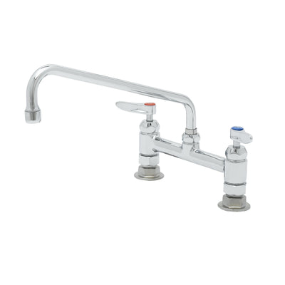 T&S Brass B-0221-CR-K-F10 Deck Faucet - Ceramas & 1.0 GPM Aerator
