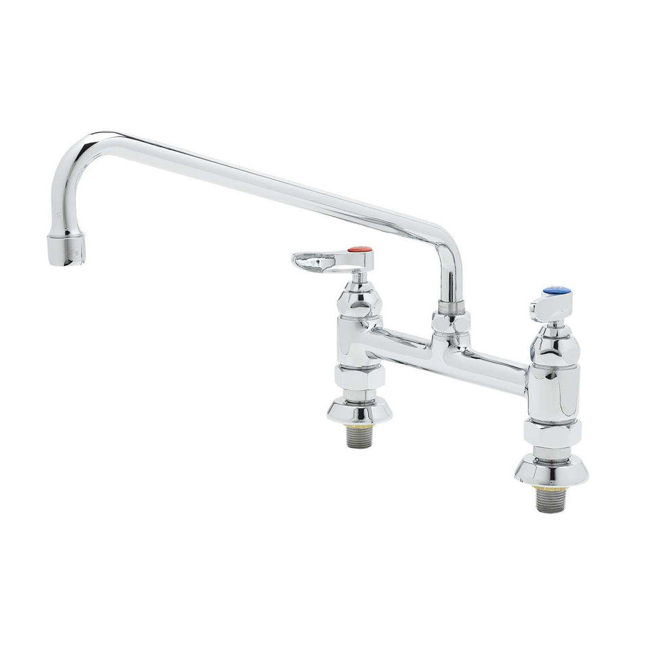 T&S B-0221-EE Deck Mount Mixing Faucet w/ 12" Swing Nozzle