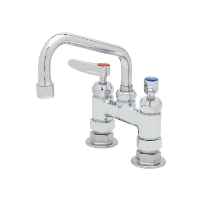 T&S Brass B-0227-CR-WS Mixing Faucet - 4" Deck Mount & 8" Nozzle