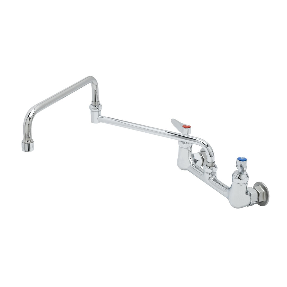 Faucet, 8" Wall Mount, Ceramas, 24" Double-Joint Swing Nozzle (069X), 00AA Inlets