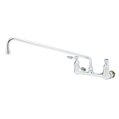T&S Brass B-0230-CC Splash Mount Mixing Faucet - 18" Swivel Nozzle