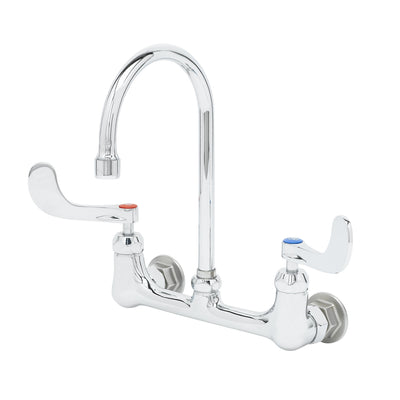 T&S Brass B-0230-CR-WH4 Pantry Faucet - Ceramas & Swivel Gooseneck