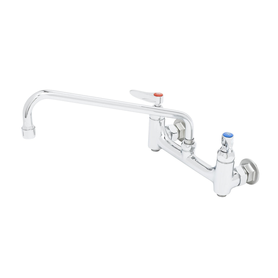 T&S B-0231-BST Splash Mount Mixing Faucet w/ 12" Swing Nozzle
