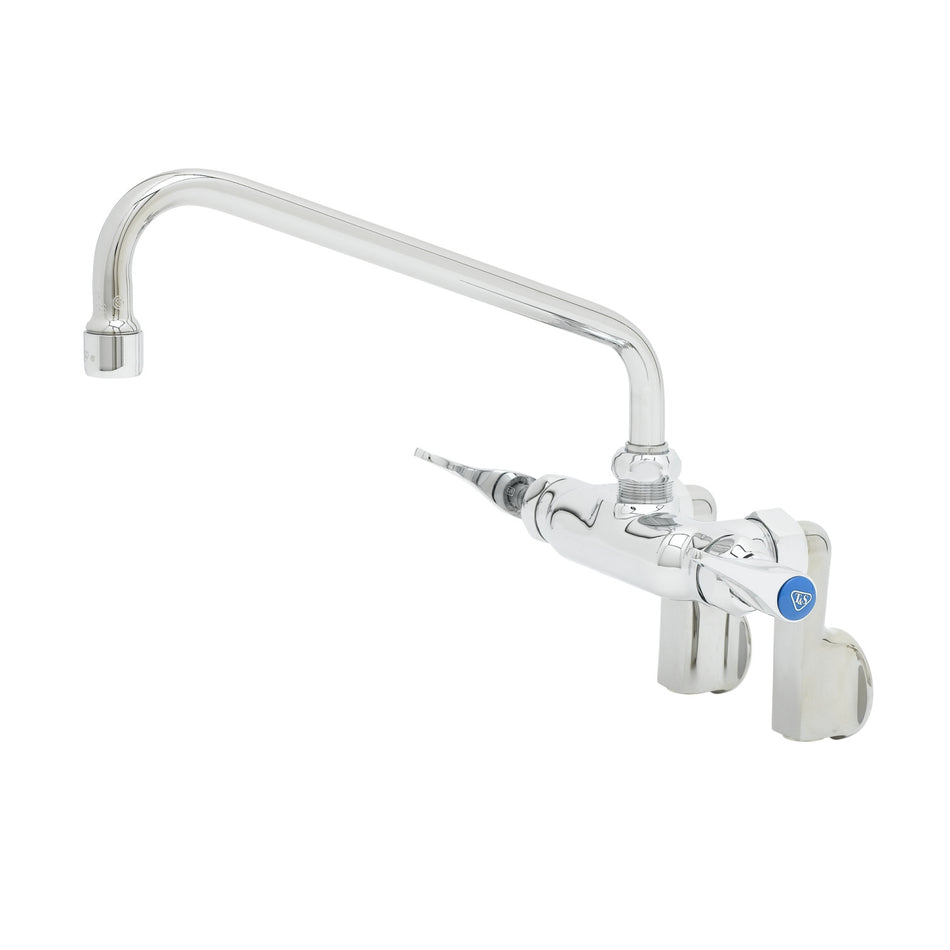 Double Pantry Swivel Base Faucet, Wall Mount, Ceramas, 00GG Adjustable Inlets, 061X Nozzle