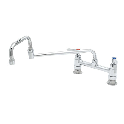 T&S Brass B-0245 Deck Mount Mixing Faucet - 18" Swivel Nozzle