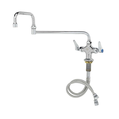 T&S Brass B-0250 Deck Mount Pantry Faucet - 18" Double-Joint