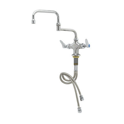 T&S Brass B-0252 Deck Mount Pantry Faucet - 12" Double-Joint