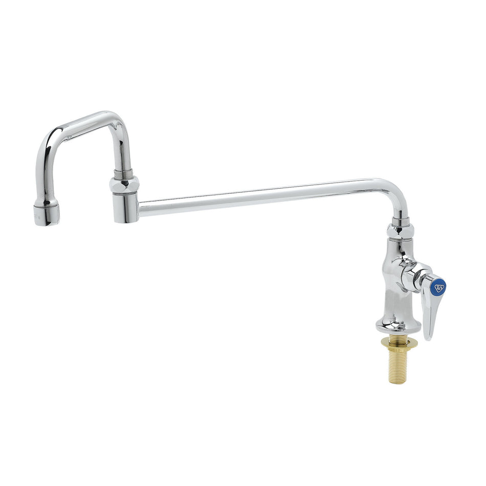 T&S B-0255 Deck Mount Pantry Faucet w/ 18" Double Jointed Swing Nozzle