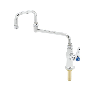 T&S Brass B-0256 Deck Mount Pantry Faucet - 15" Double-Joint