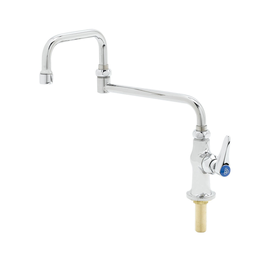 T&S B-0256 Deck Mount Pantry Faucet w/ 15" Double Jointed Swing Nozzle