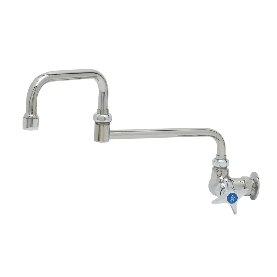 T&S B-0261 Splash Mount Faucet w/ 15" Double Jointed Swing Nozzle