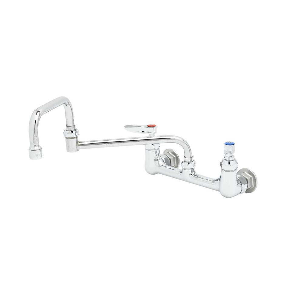 T&S B-0266 Splash Mount Faucet w/ 15" Double Jointed Swing Nozzle