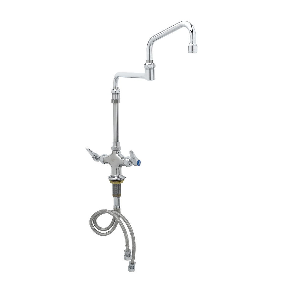 T&S B-0268-02 Deck Mount Pantry Faucet w/ 18" Double Jointed Swing Nozzle