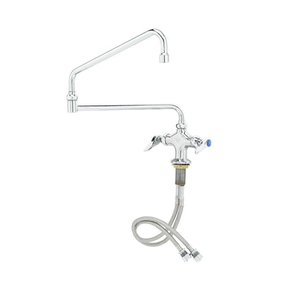 T&S Brass B-0268 Mixing Faucet - Single Hole & 24" Double-Joint