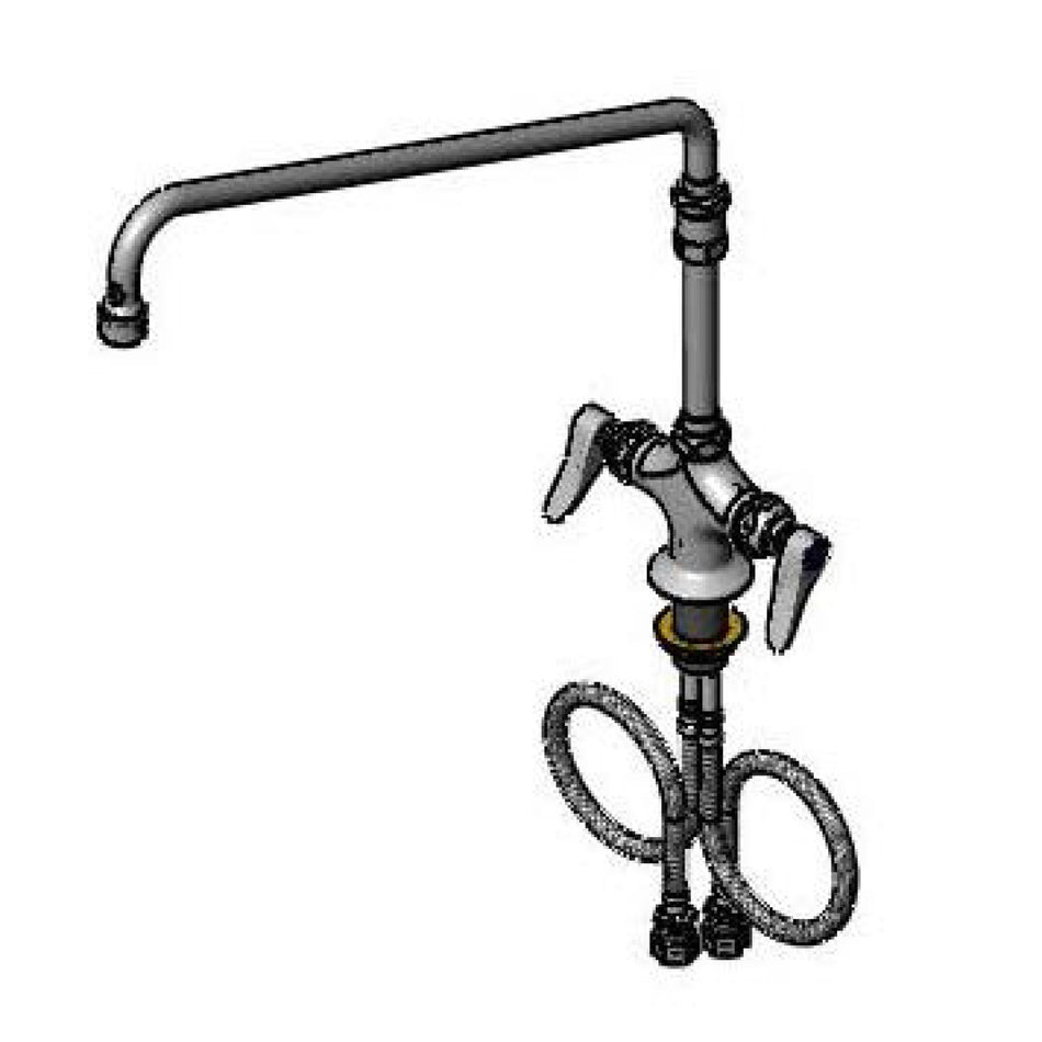 T&S B-0270-144XVF22 Deck Mount Pantry Faucet w/ 18" Swing Nozzle