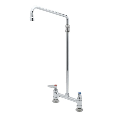 T&S Brass B-0281 Mixing Faucet - 12" Swivel Nozzle (Deck Mount)