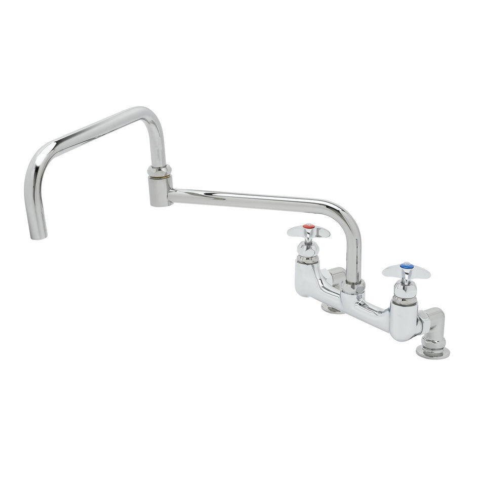 T&S B-0295 Deck Mount Pot Filler Sink Faucet w/ 24" Double Jointed Swing Nozzle