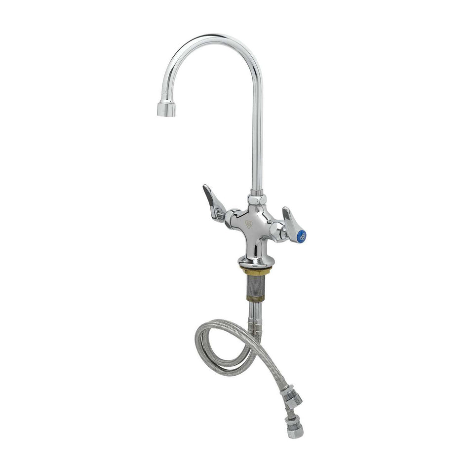 T&S B-0300-VR Deck Mount Pantry Faucet w/ 5 3/4" Gooseneck Nozzle