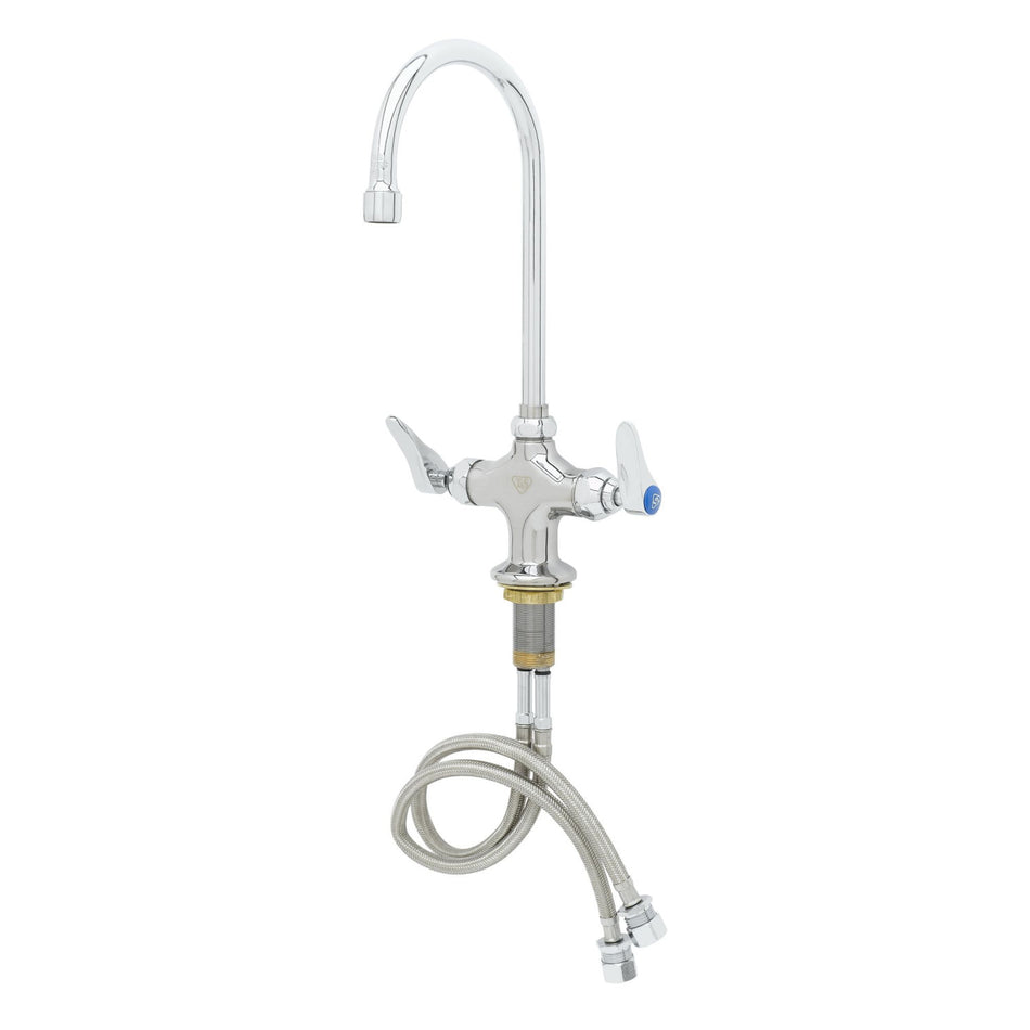 T&S B-0301-01 Deck Mount Pantry Faucet w/ 5 3/4" Swing Gooseneck Nozzle