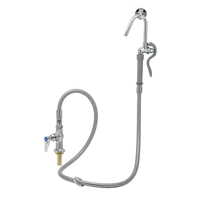 T&S Brass B-0305-102A-CR Single Pantry Base - Cerama & Hook Nozzle