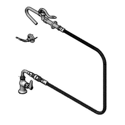 T&S Brass B-0305-PF-CR Single Pantry Faucet - Cerama & Vacuum Breaker