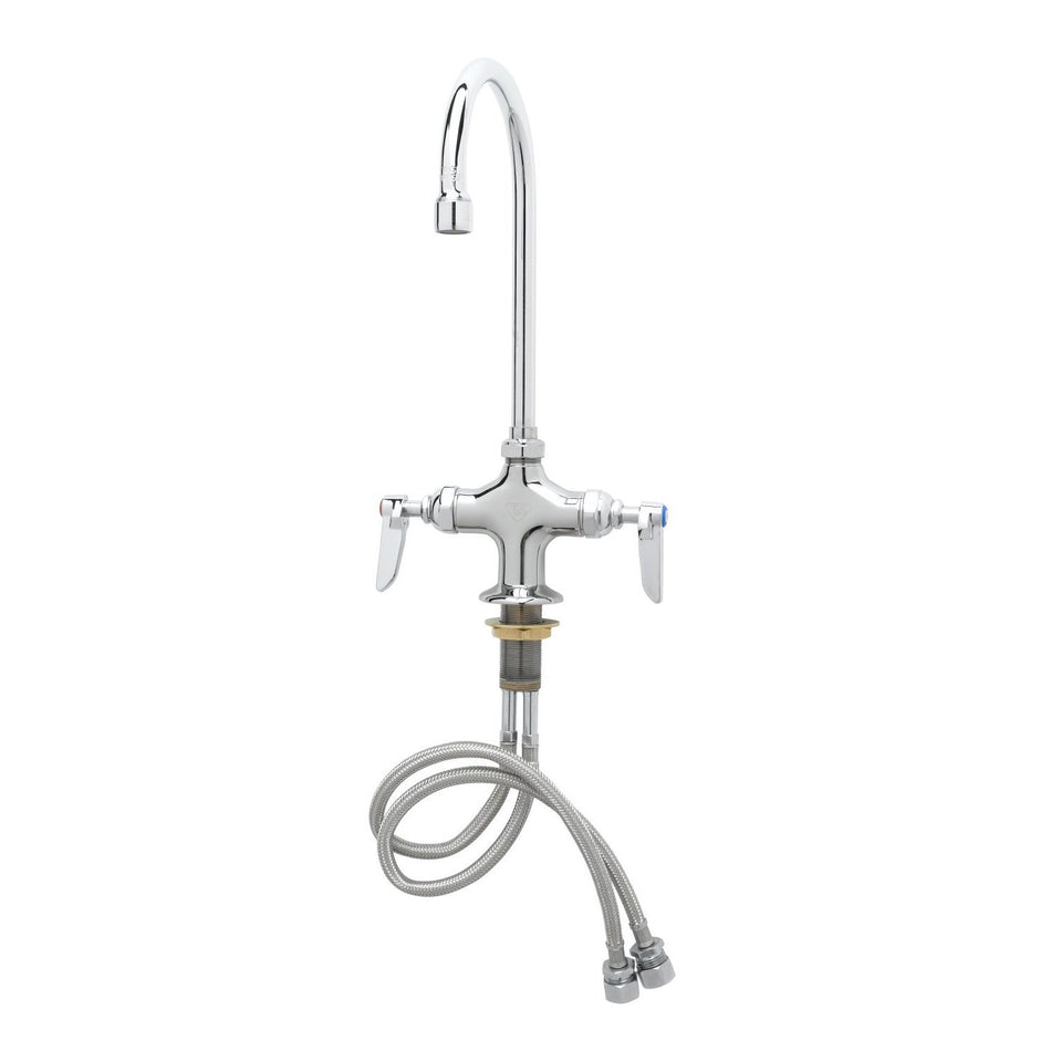T&S B-0314 Deck Mount Pantry Faucet w/ 8 13/16" Swing Gooseneck Nozzle