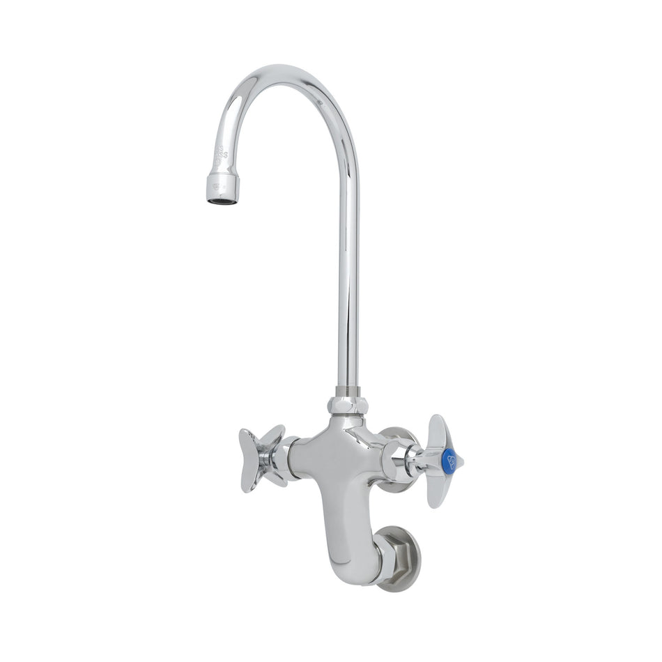 T&S B-0316 Splash Mount Pantry Faucet w/ 5 11/16" Swing Gooseneck Nozzle
