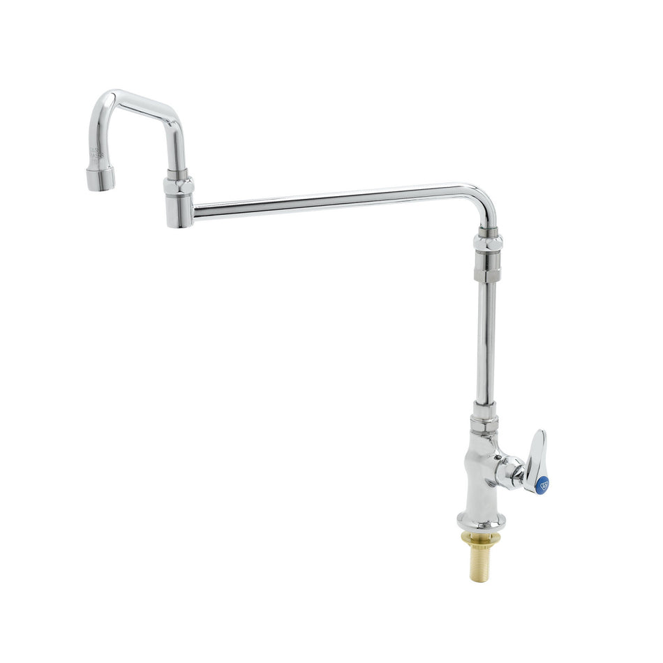 Single Pantry Faucet, Special 18" Double-Joint Swing Nozzle, 7-5/8" Extension