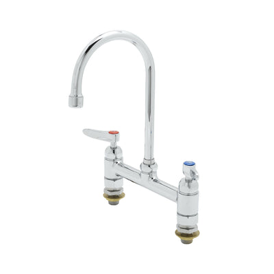 T&S Brass B-0321-CC-CR Double Pantry Faucet - Ceramas & 00CC Inlets