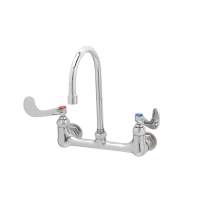 T&S Brass B-0330-04 Double Pantry Faucet - 8" Centers & 4" Wrist handles