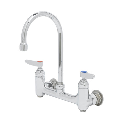 T&S Brass B-0331-BST Double Pantry Faucet - Built-In Service Stops