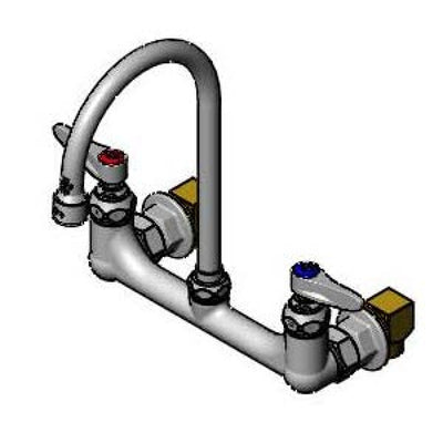 T&S Brass B-0331-VF22-EL Wall Mount Faucet - VR Aerator & Elbow Kit