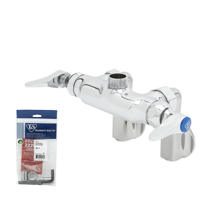 T&S B-0340-LN Faucet, Rigid Base, Adjustable Centers, Wall Mount