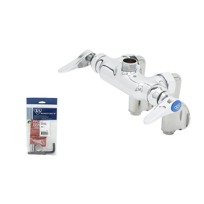 T&S Brass B-0342-LN Pantry Rigid Faucet - 4" Centers (Less Nozzle)