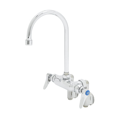 T&S Brass B-0343 Double Pantry Faucet - Adj. Centers & Gooseneck