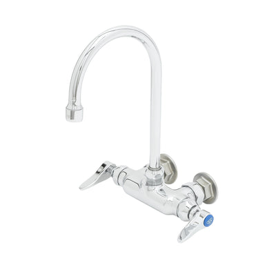 T&S Brass B-0345 Pantry Faucet - 3-3/8" Wall Mount & Gooseneck