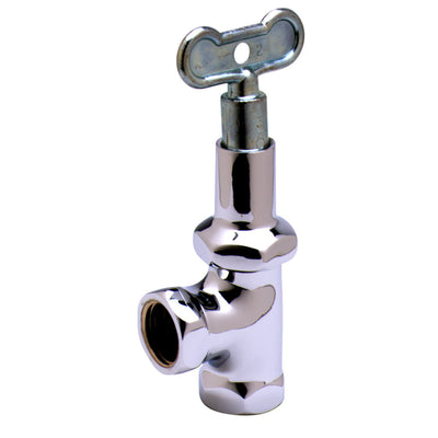 T&S Brass B-0418 Angle Loose Key Stop - 1/2" NPT