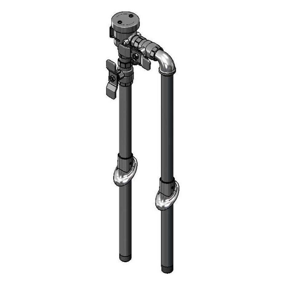 T&S Brass B-0455-04-963VB Elevated B-0963 Vacuum Breaker Unit - 1/2" NPT