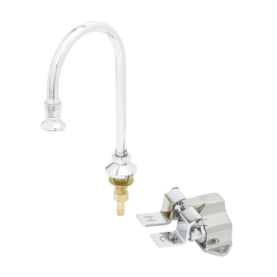 T&S Brass B-0502-03 Double Pedal Valve - Floor Mount & Rosespray