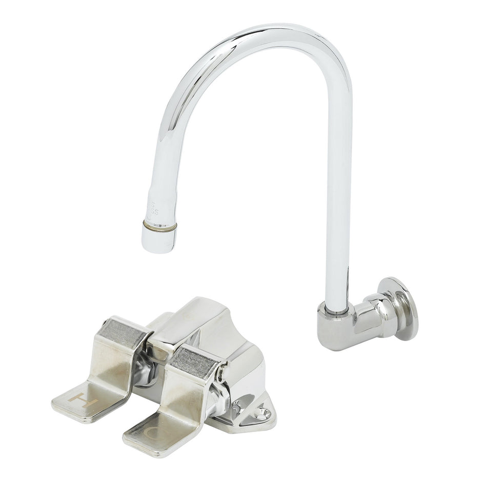 T&S Brass B-0502-537K Double Pedal Valve Station - Floor Mount & Gooseneck