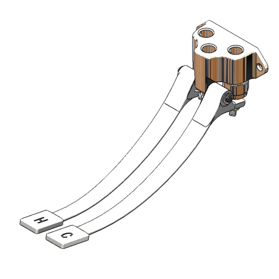 T&S Brass B-0504-SL Double Pedal Valve - Wall Mount & Slow-Closing