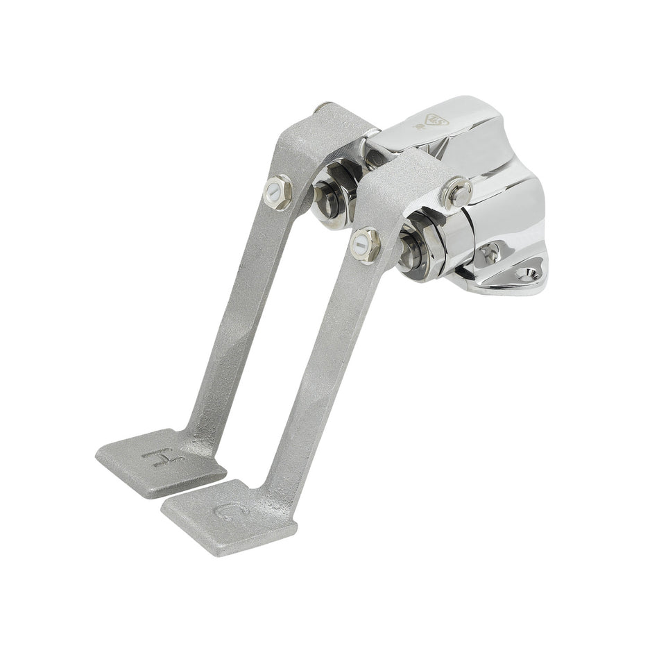 T&S Brass B-0505-SL Double Pedal Valve - Ledge Mount & Slow-Closing
